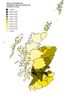 Scotland population density